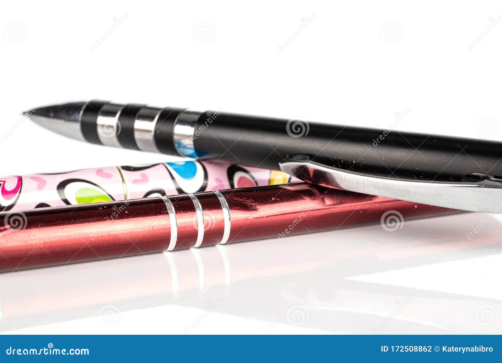 Ballpoint Writing Pen Isolated on White Stock Photo Image of office