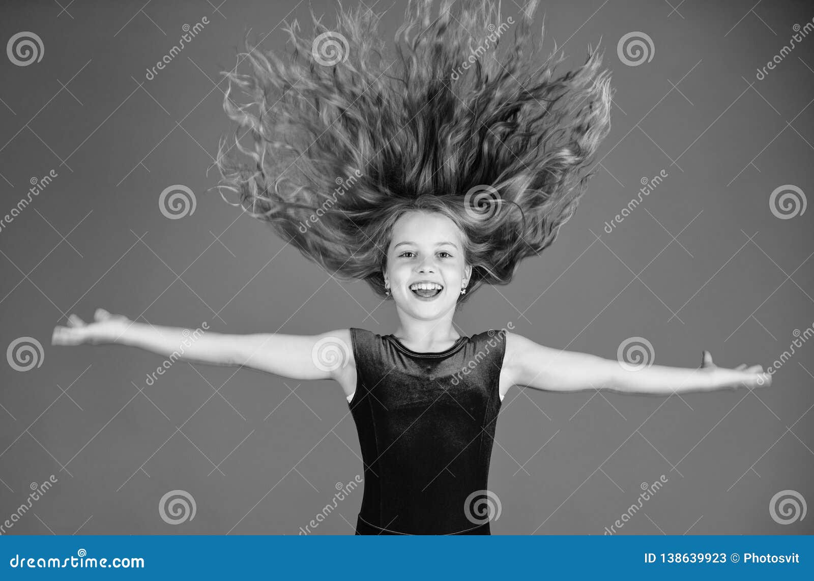 Ballroom Latin Dance Hairstyles Kid Girl With Long Hair