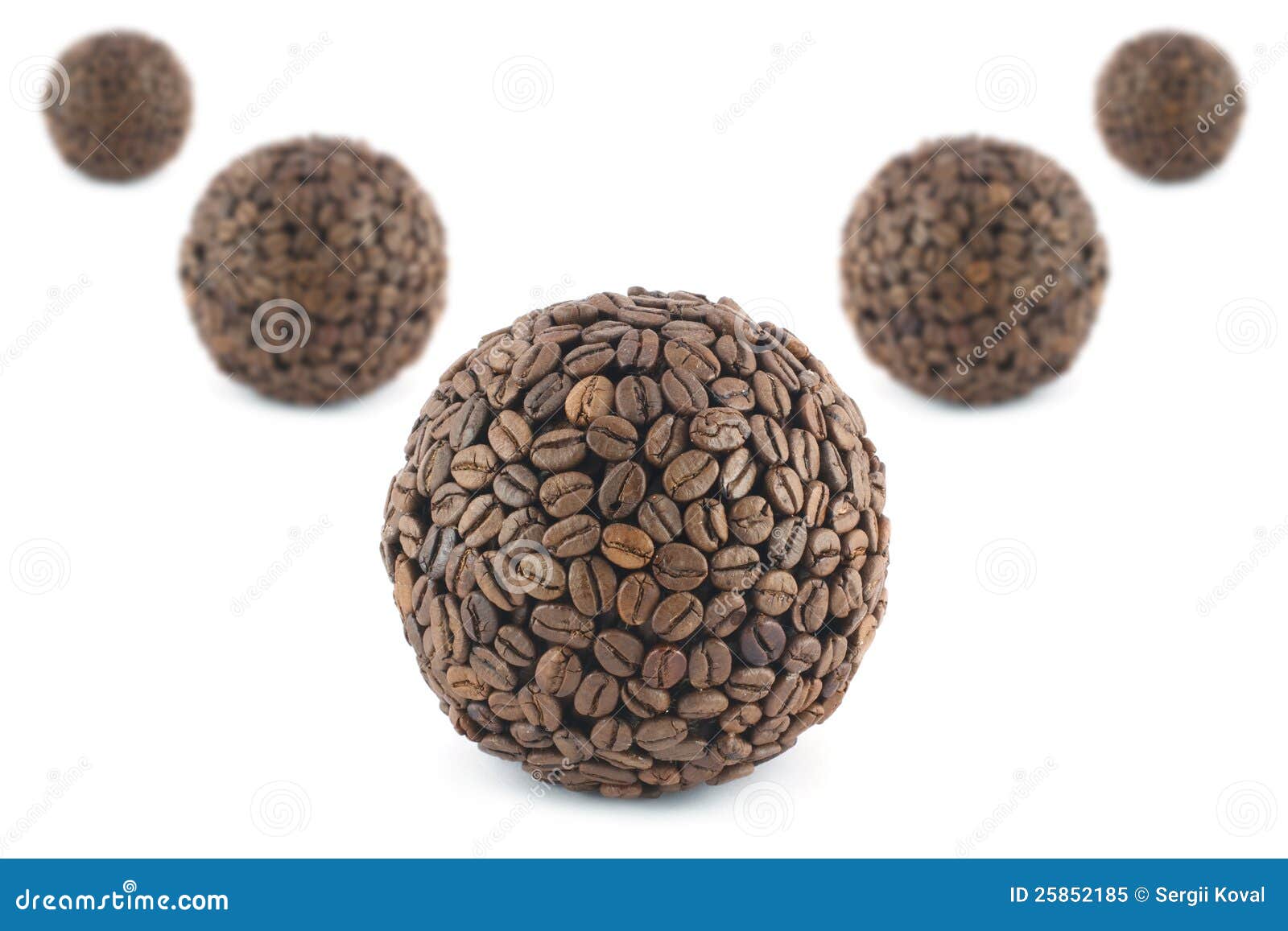 Balls of coffee stock image. Image of brown, drink, bowl 25852185