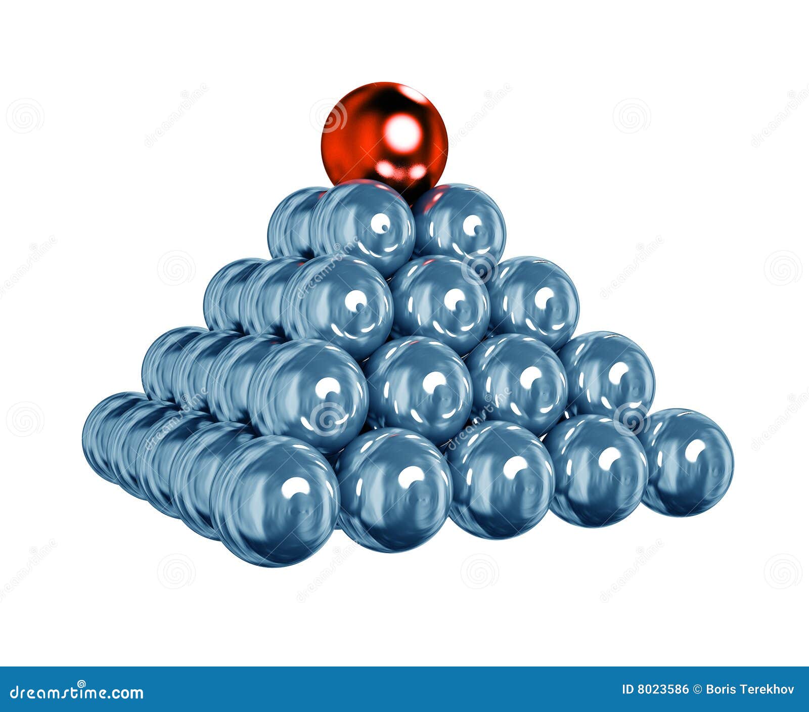 Balls Pyramid stock illustration. Illustration of profits 8023586