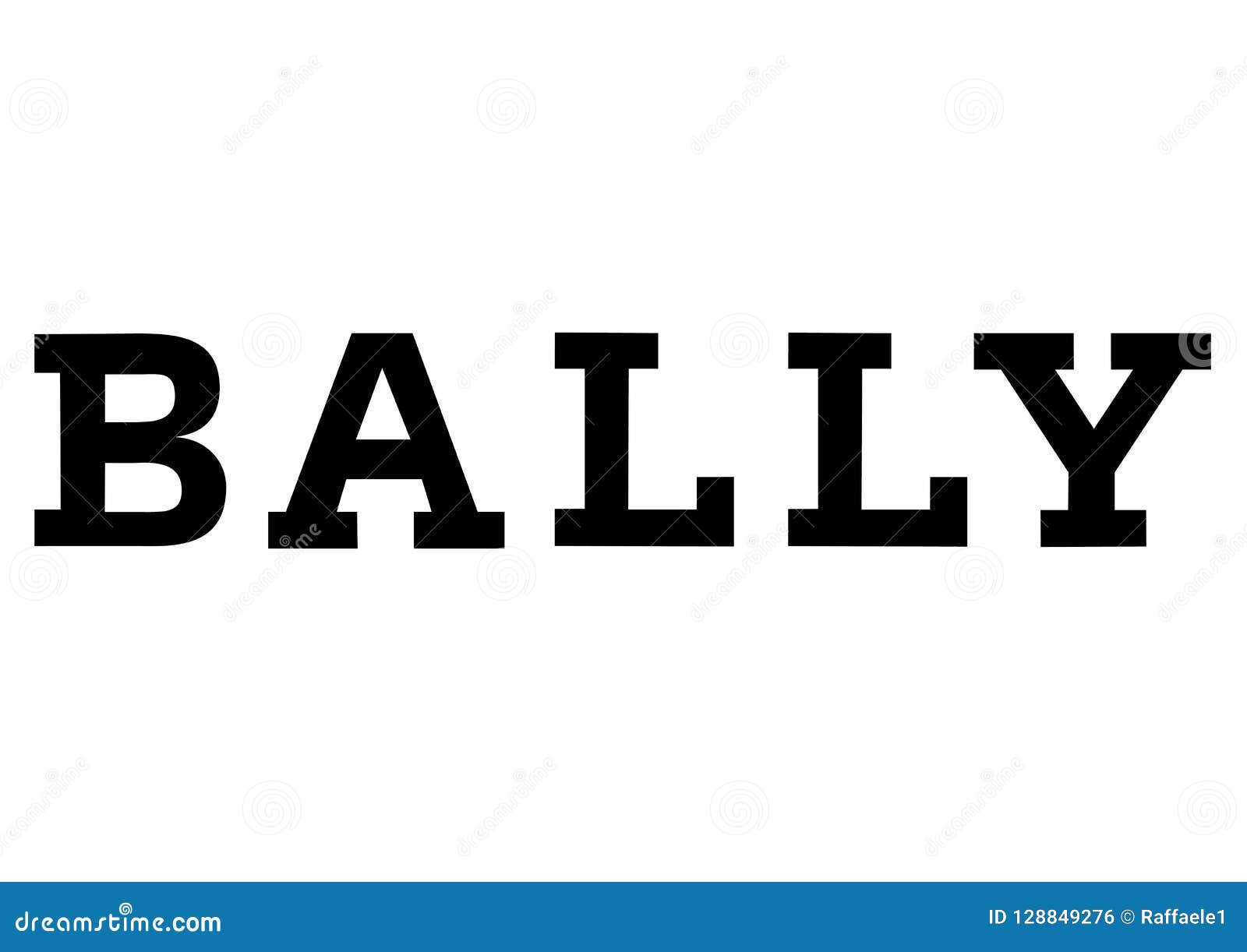 Bally Logo editorial photo. Illustration of bally, available - 128849276