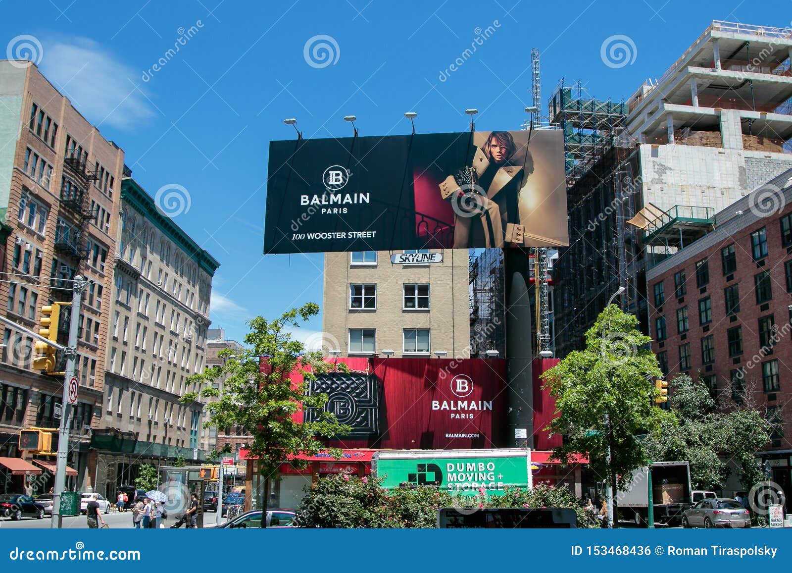 hver gang strejke Mathis Balmain store billboards editorial photo. Image of york - 153468436