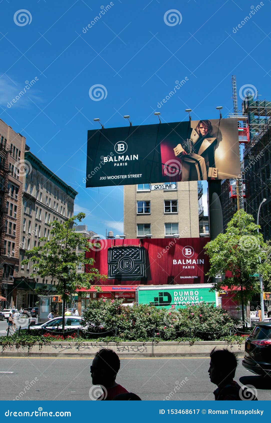 R dagsorden egoisme Balmain store billboards editorial photography. Image of manhattan -  153468617