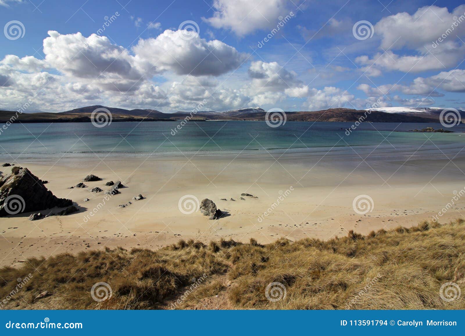 balnakeil beach and sand dunes, durness, north west scottish highlands