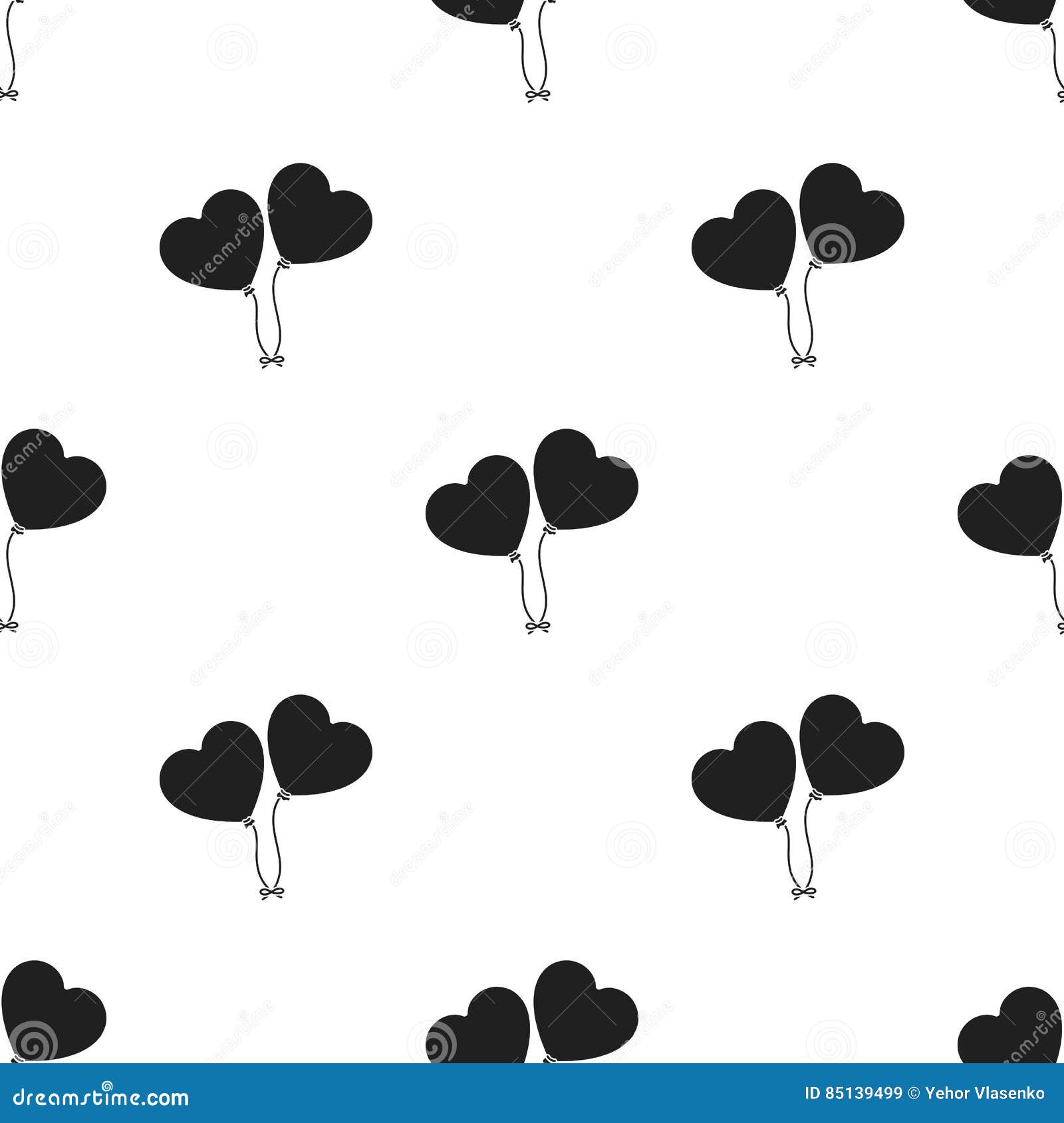 Baloons Icon In Black Style Isolated On White Background. Romantic