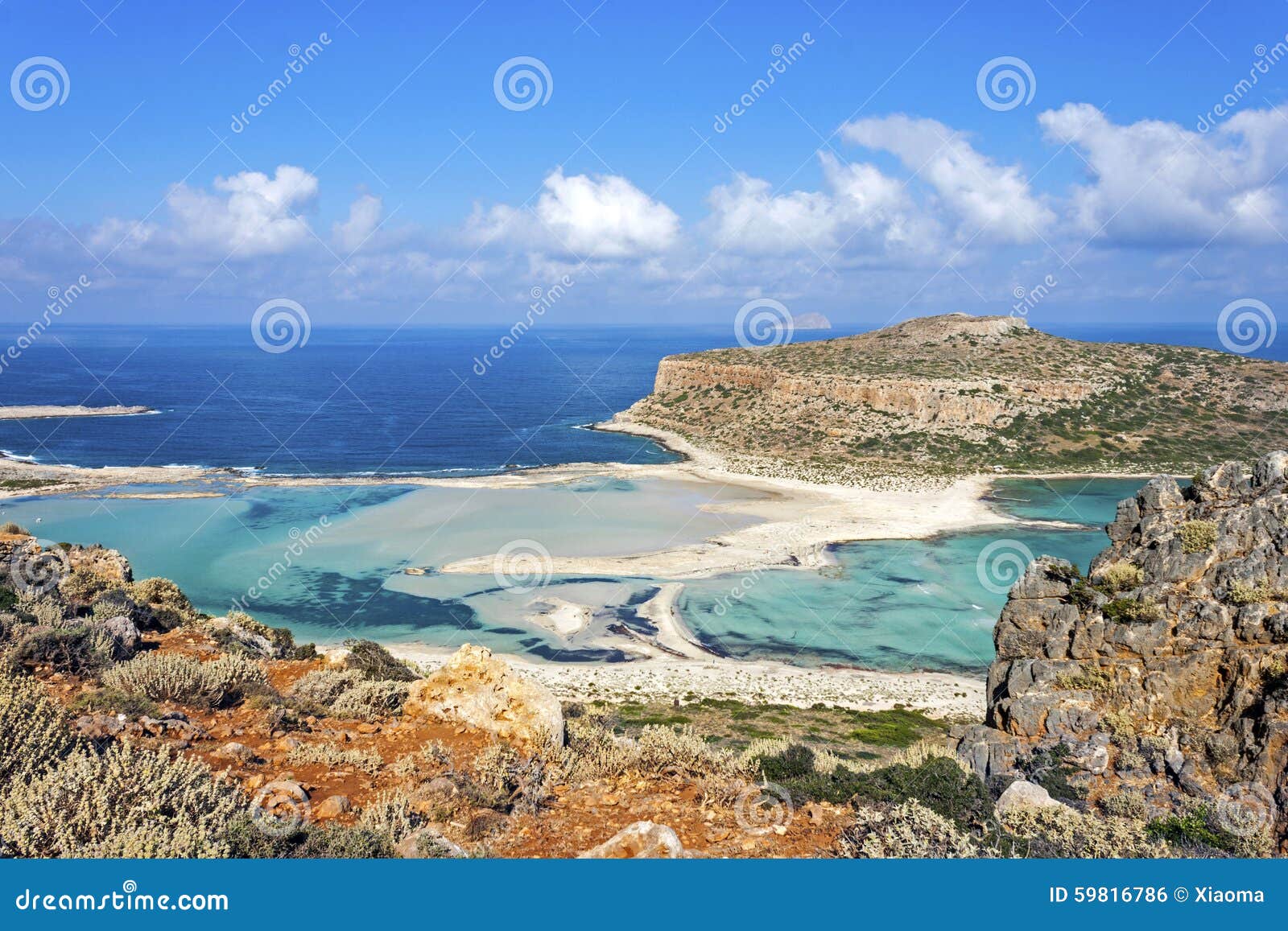 balos beach at gramvousa, crete