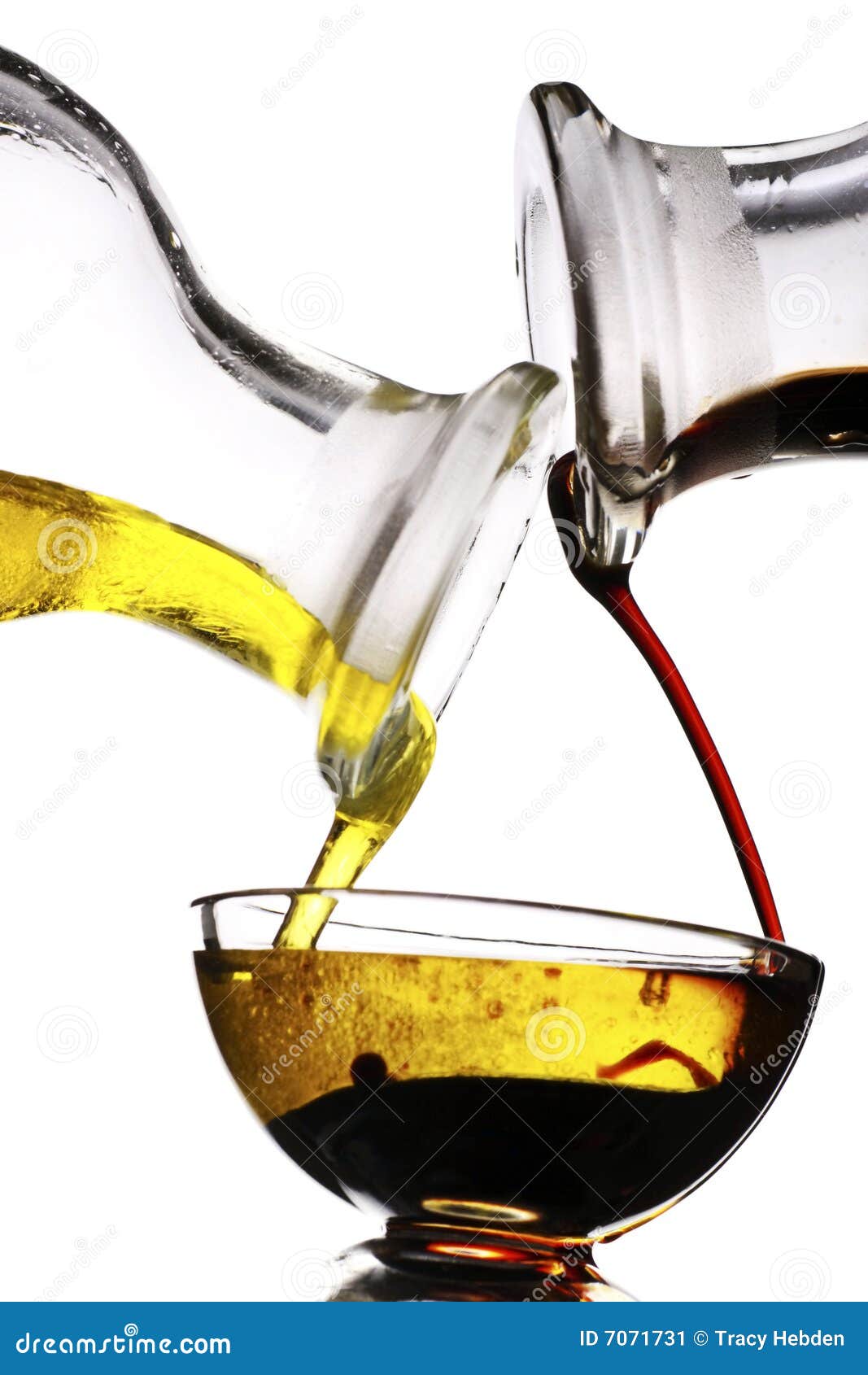 Balsamic Vinegar and Olive Oil Stock Image Image of isolated, runny