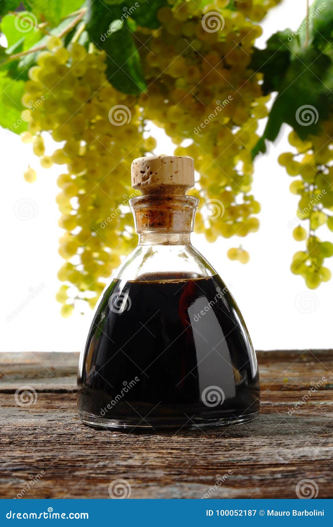 Balsamic Vinegar and White Grapes Stock Image Image of typical, traditional 100052187