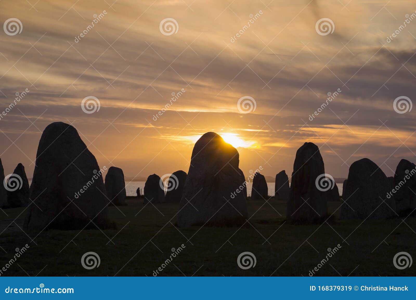 baltic sea coast in southern sweden during sunset