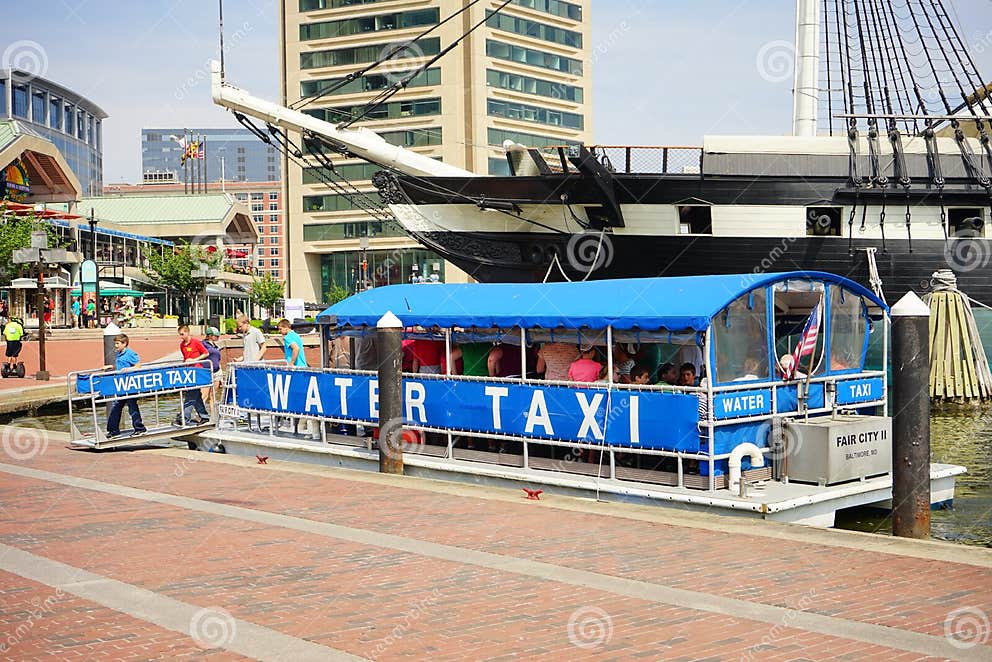 Baltimore Inner Harbor Water Taxi Editorial Image - Image of craft