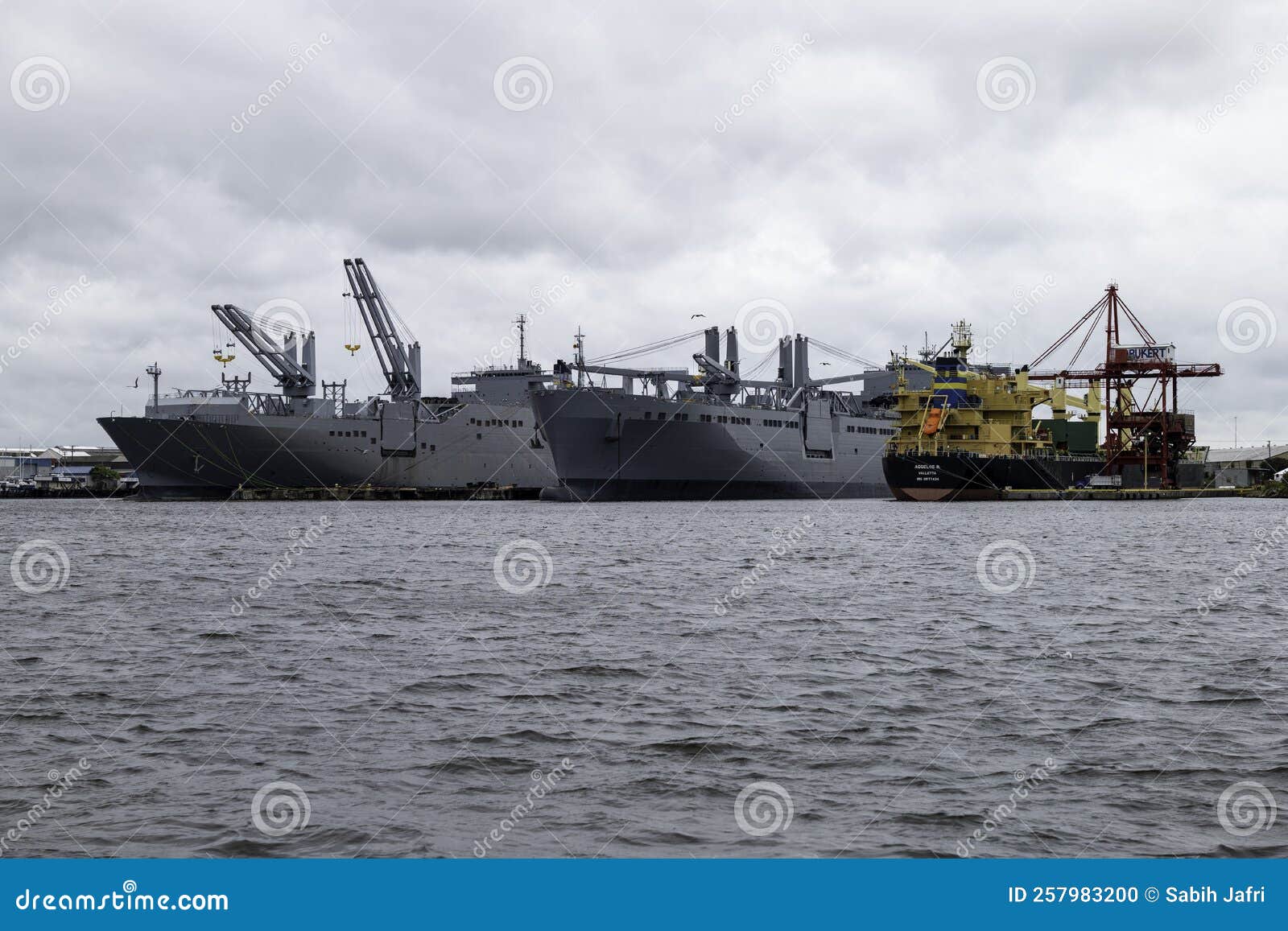 Baltimore, MD October 2 2022 Container Ship at Baltimore Port