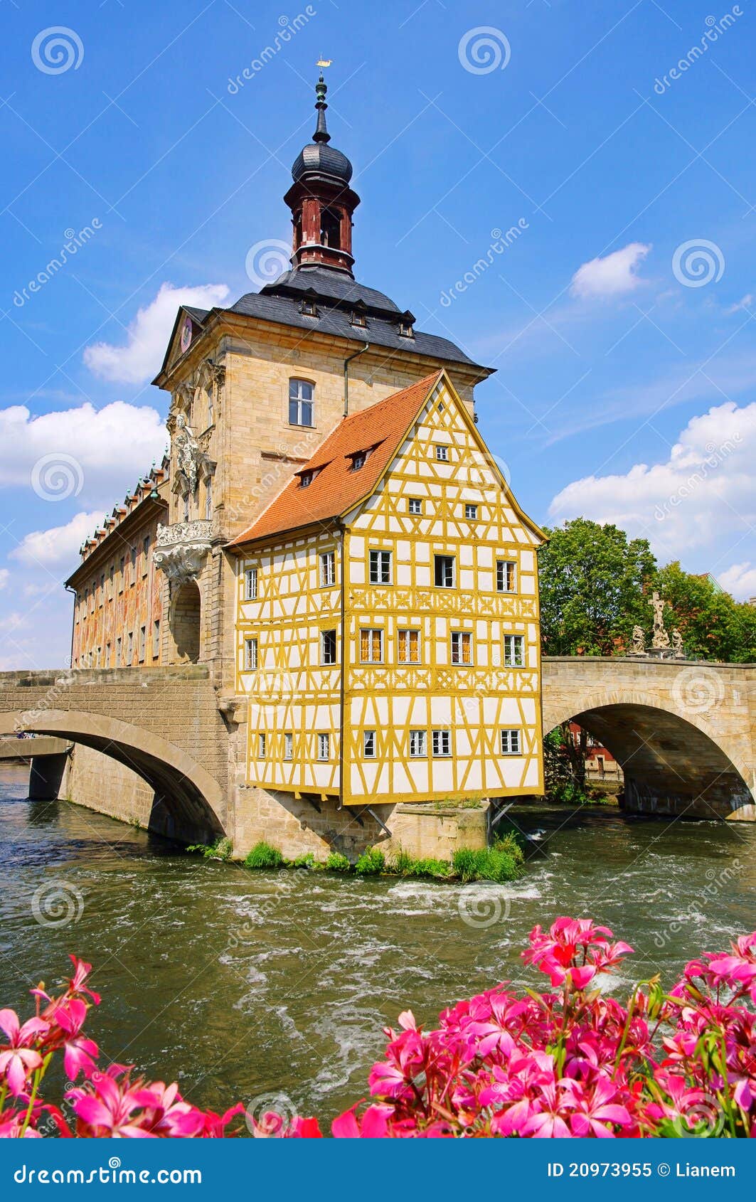 Bamberg townhall stock image. Image of timber, bavaria 20973955