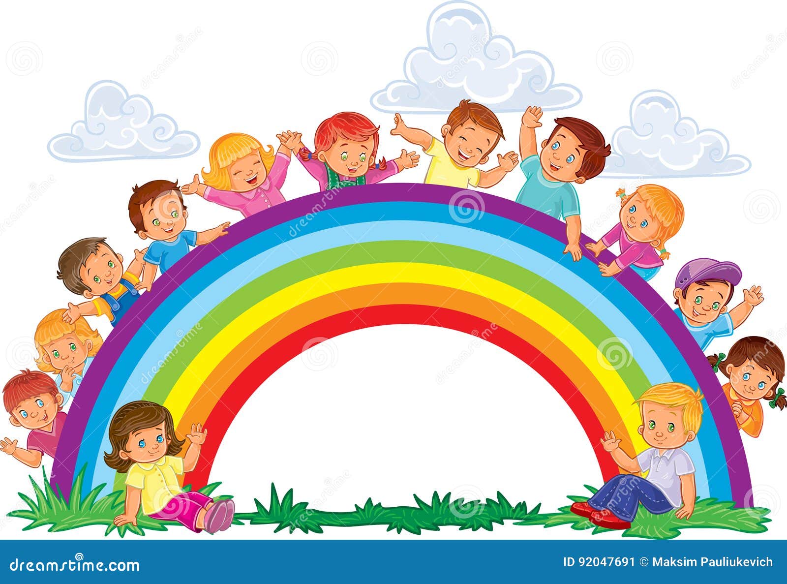 Bambini Piccoli Ed Arcobaleno Spensierati Illustrazione Di Stock Bambini Piccoli Ed Arcobaleno Spensierati Image92047691 - Foto 9