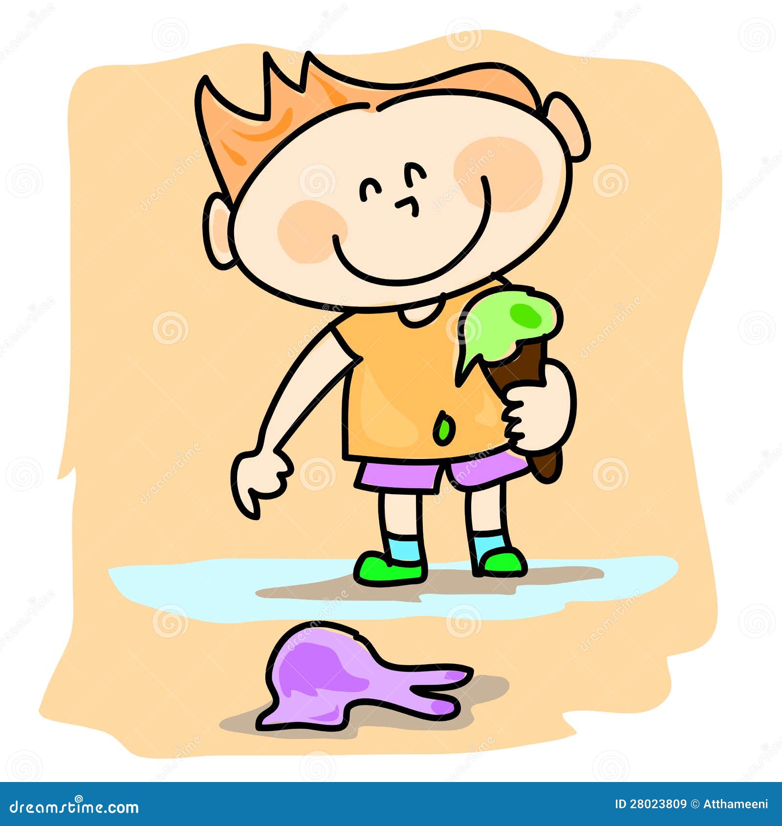 Bambino con il gelato