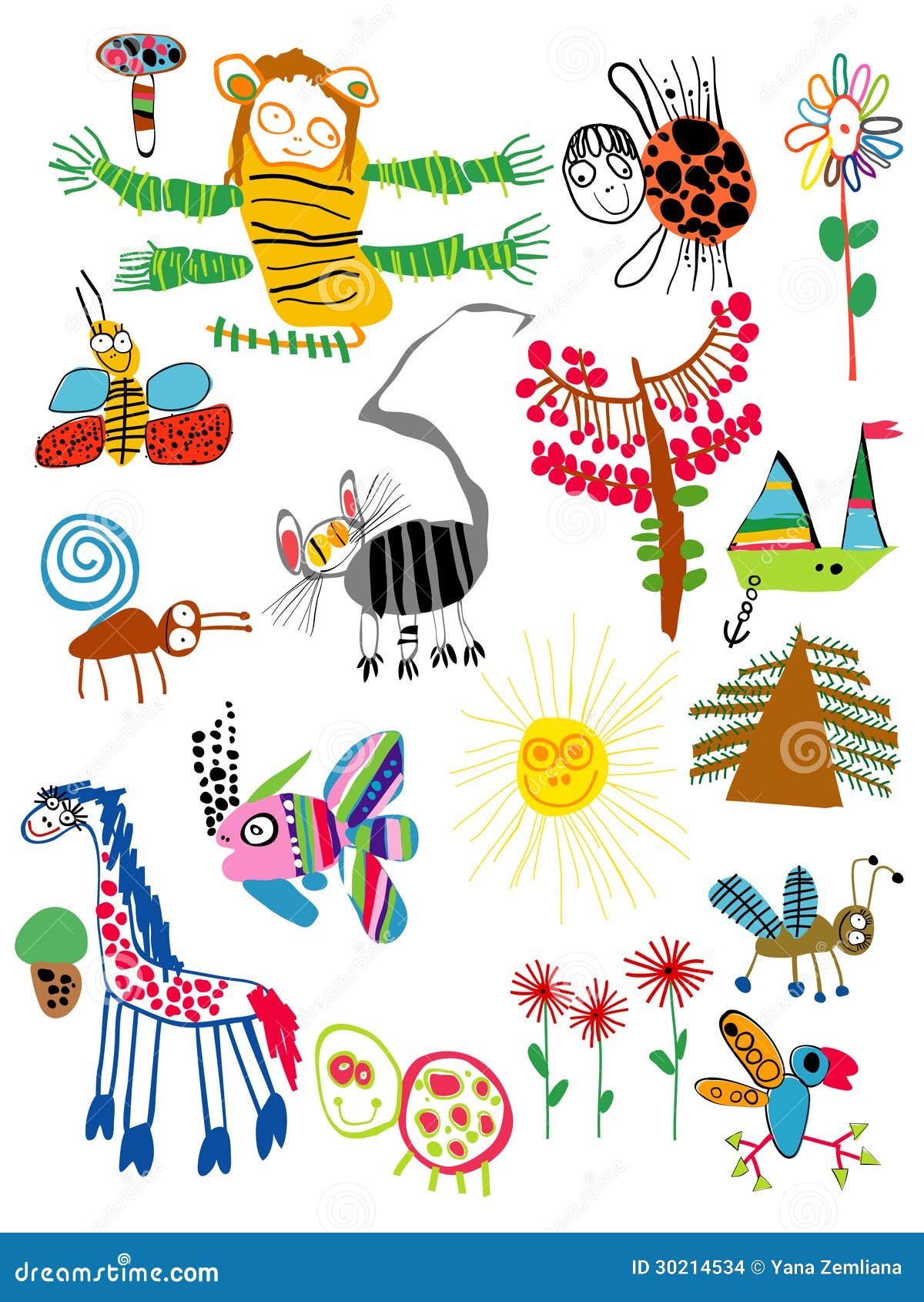 I disegni dei bambini Bambino felicit 