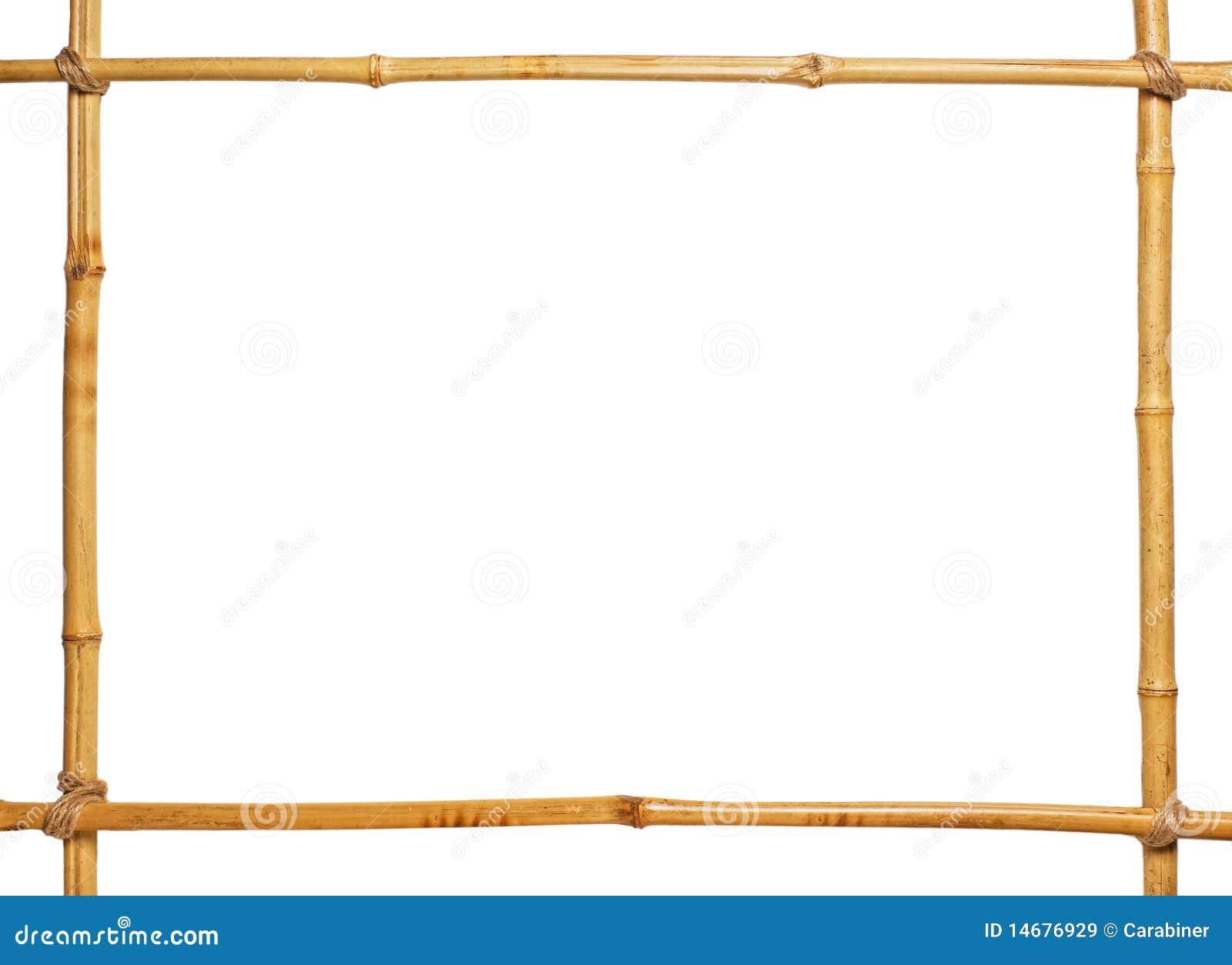 Bamboo пустая разбивочная рамка изолировала 