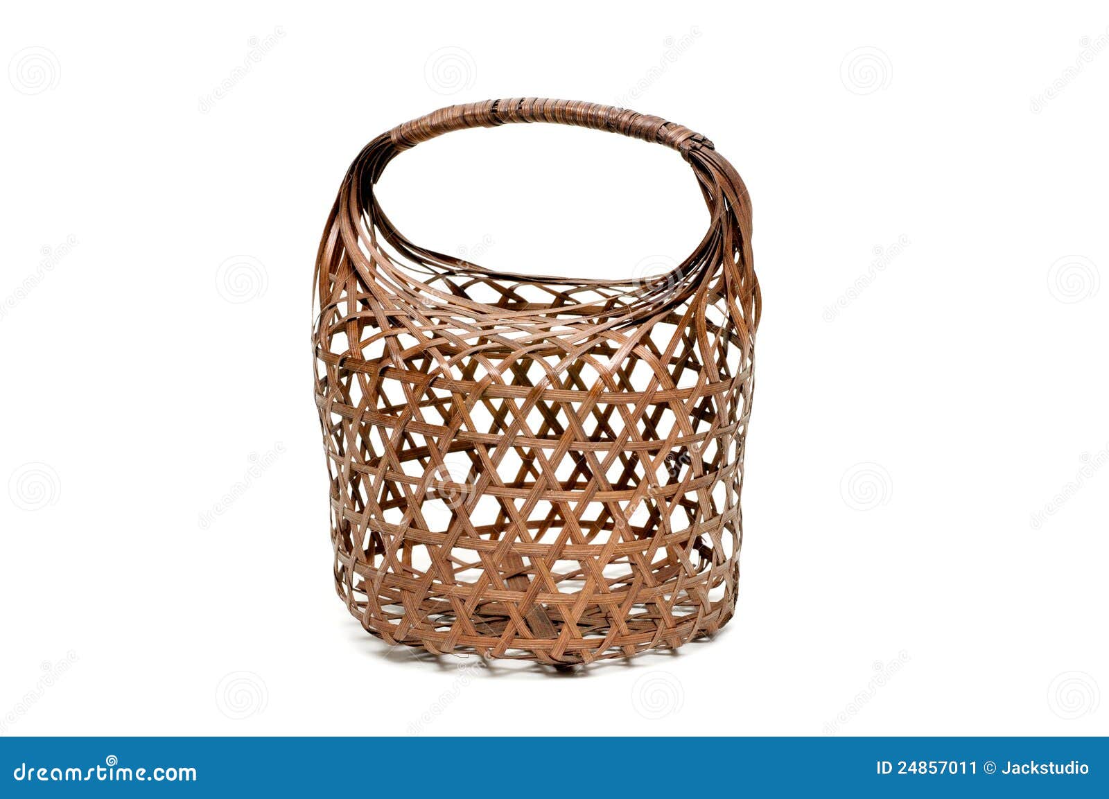 Bamboo basket, bag stock image. Image of craft, object 24857011