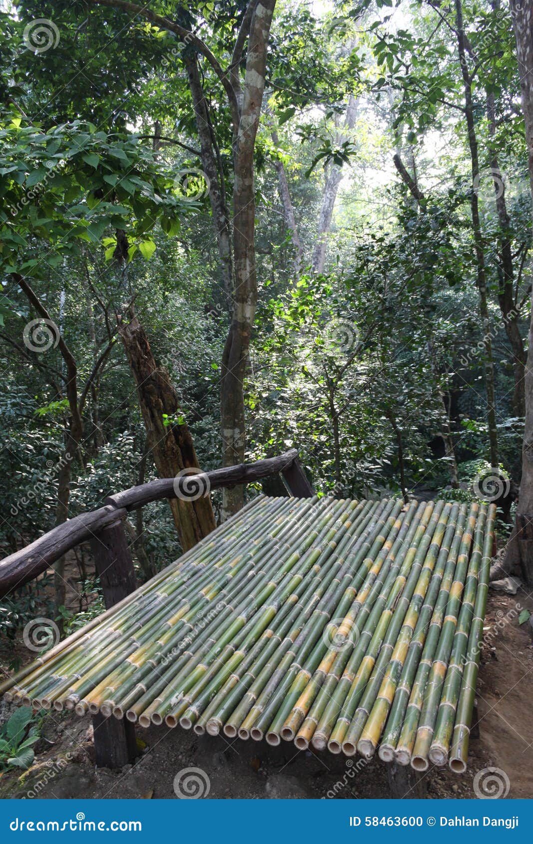 Bamboo bed stock photo. Image of label, holiday, objects 58463600