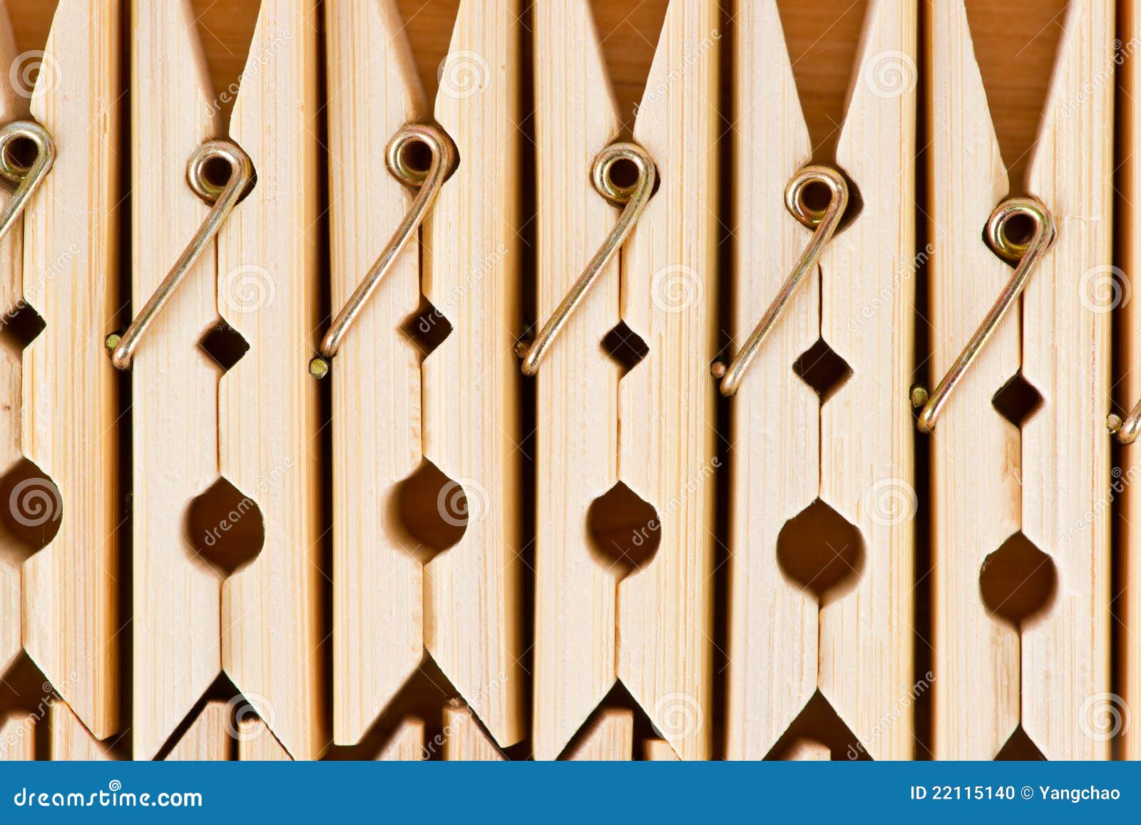 Bamboo clamp closeup stock photo. Image of laundry, chinese 22115140