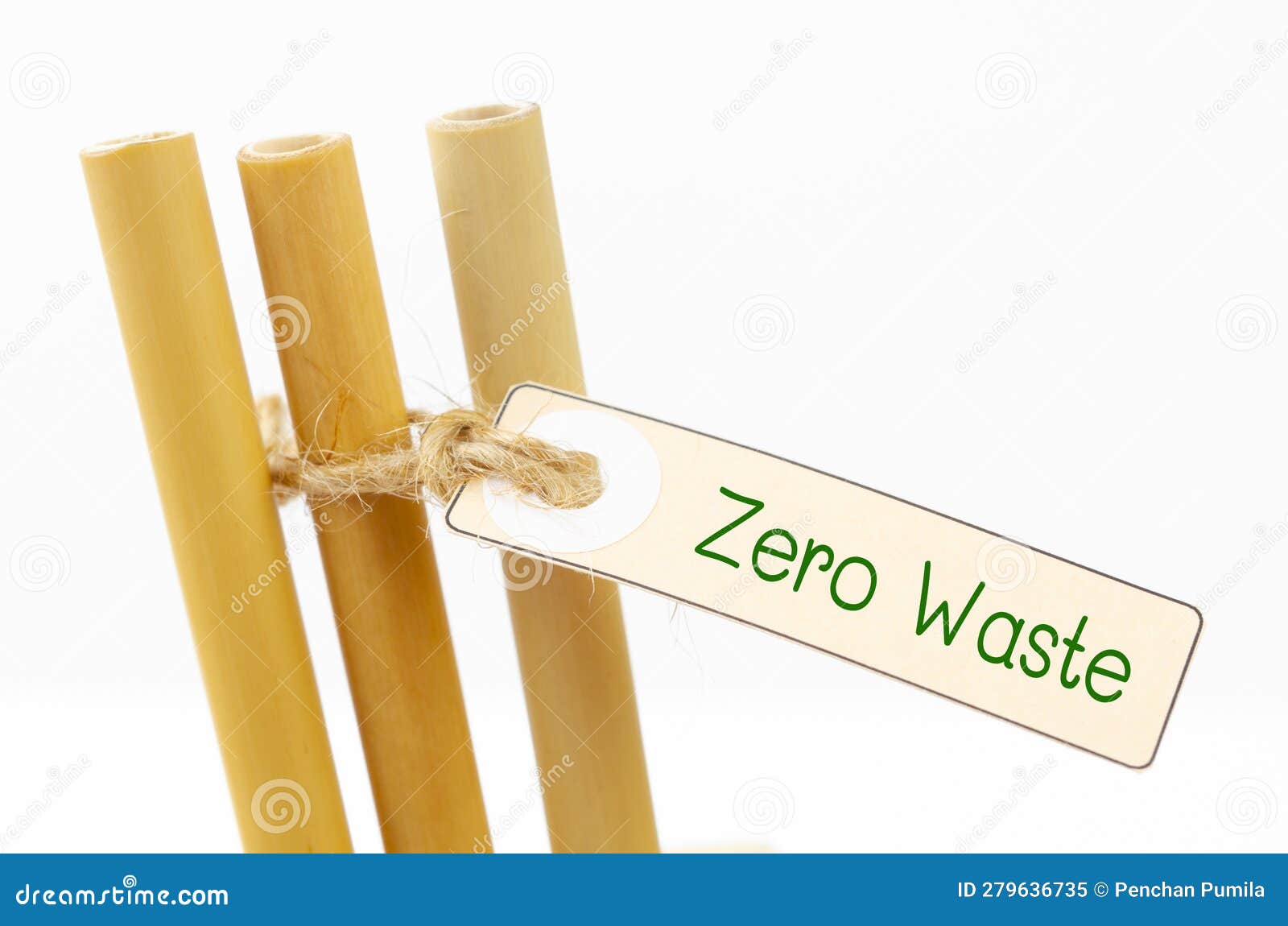 The Bamboo Drinking Straw Selective Focus with Zero Waste, Eco Friendly