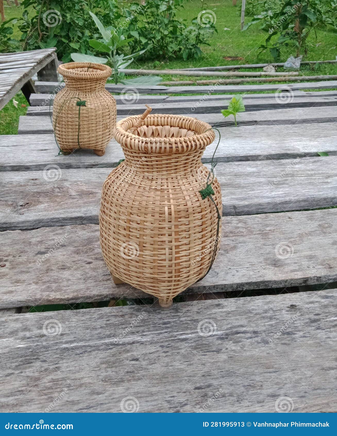 Bamboo Fishing Basket,Mekong River Stock Image - Image of basket, hanmade:  281995913