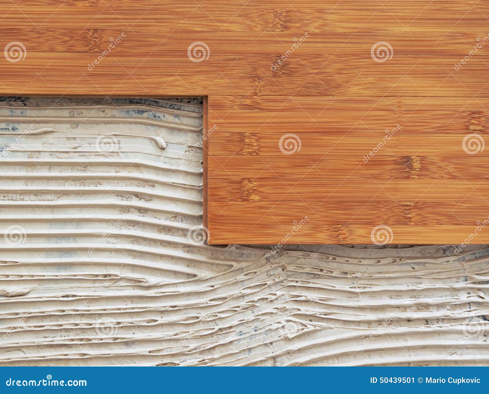 Bamboo Flooring Stock Image Image Of Bamboo Installation 50439501