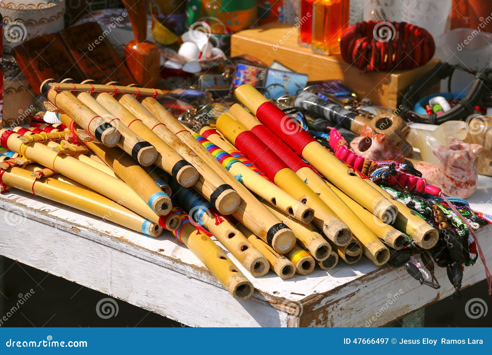 bamboo flutes in tajin town, veracruz, mexico i