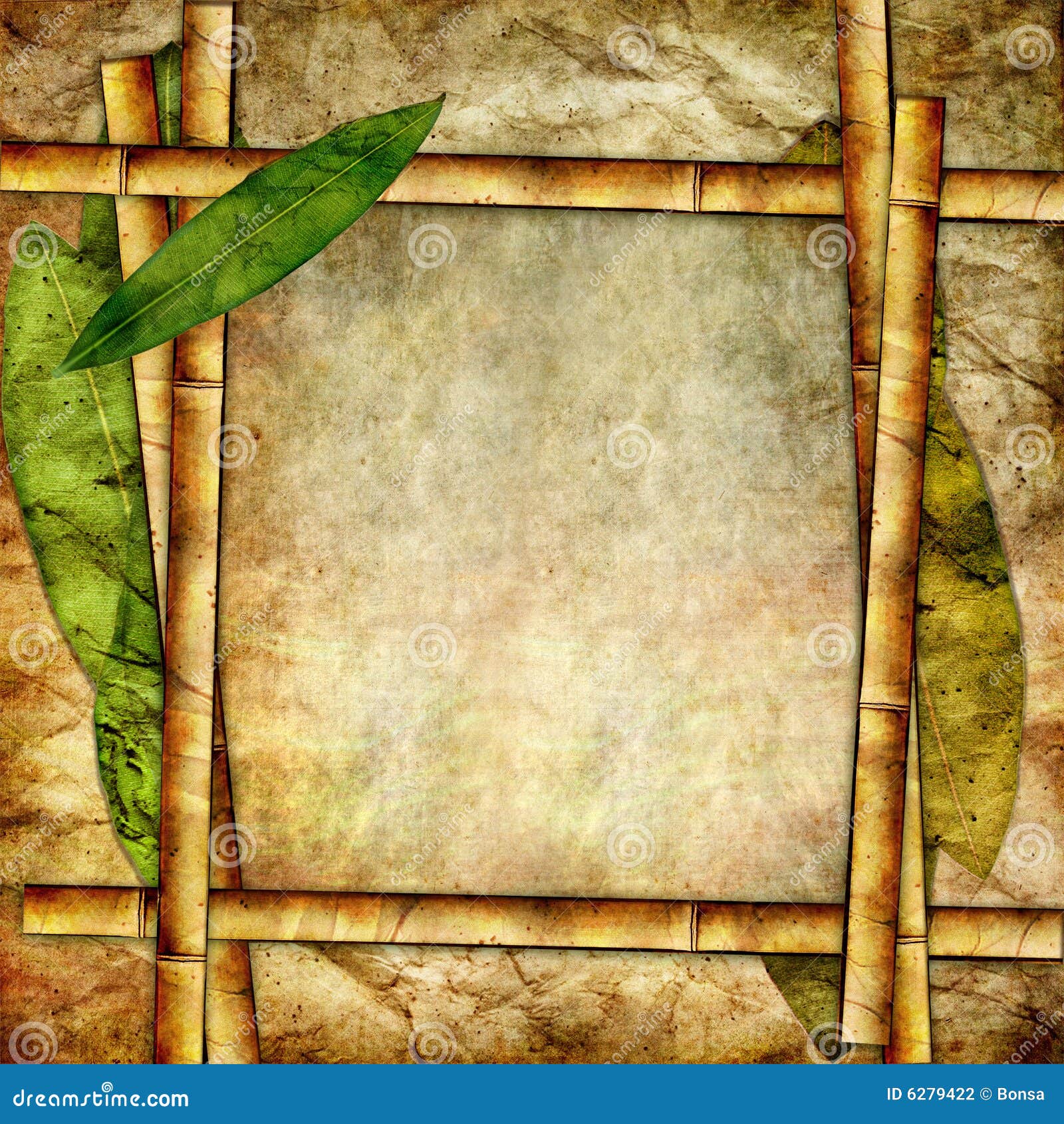 Bamboo paper stock illustration. Illustration of frame 6279422