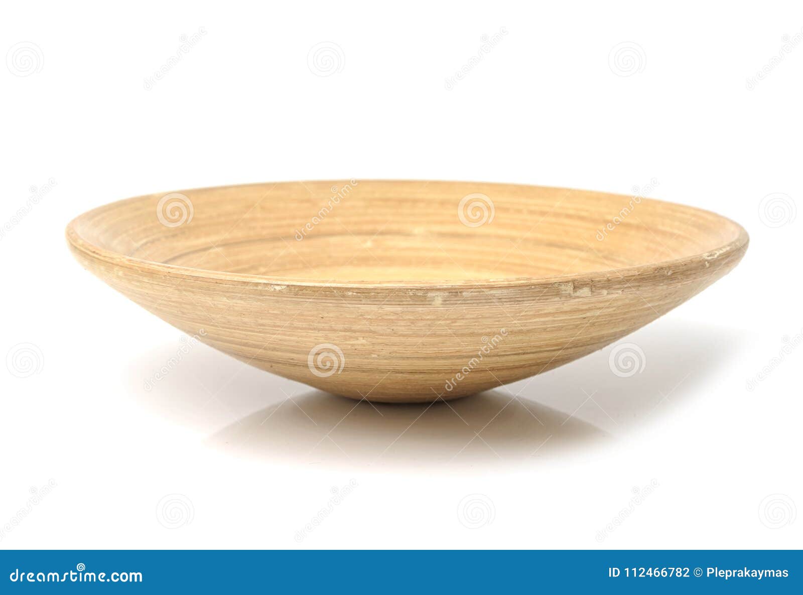 Bamboo plate isolate stock photo. Image of ware, dishware 112466782