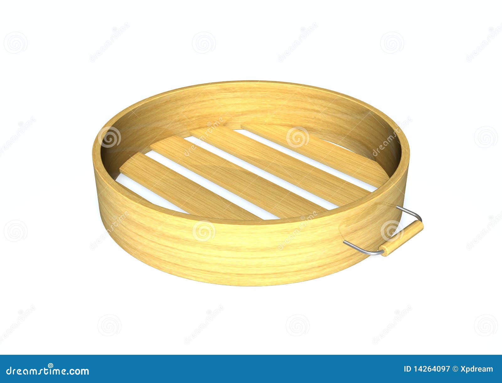 Bamboo steamer stock illustration. Illustration of wood 14264097