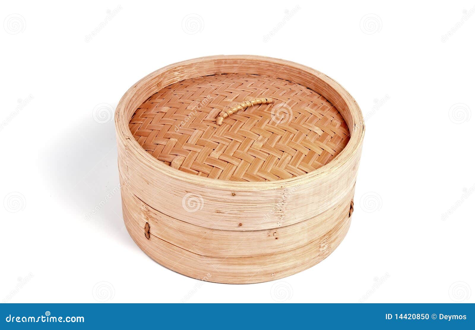Bamboo Steamer with Closed Lid Stock Photo Image of japan, equipment