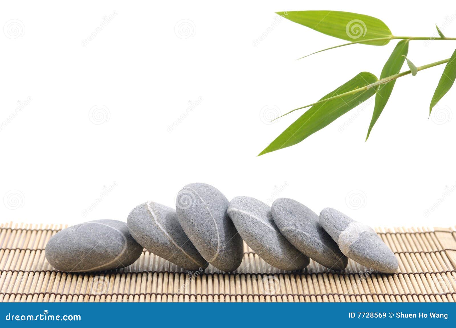 Bamboo And Stones Royalty Free Stock Images Image 7728569
