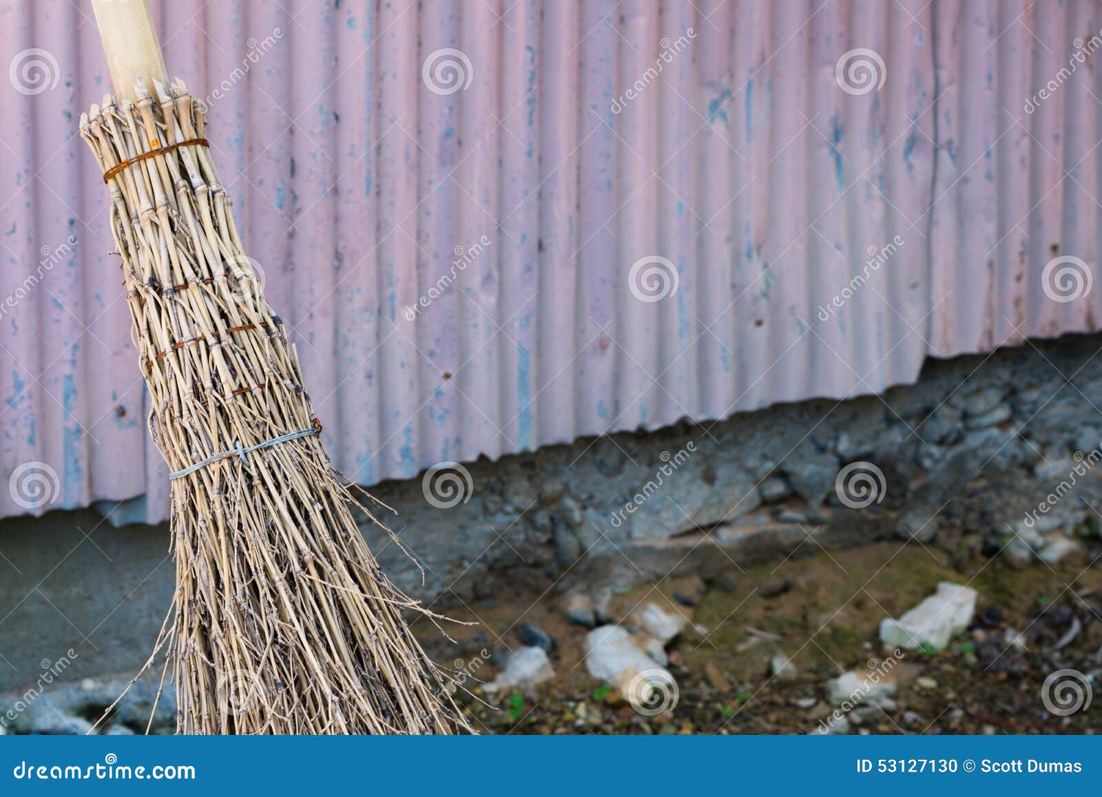 Bamboo Straw Broom stock photo. Image of asian, classic 53127130