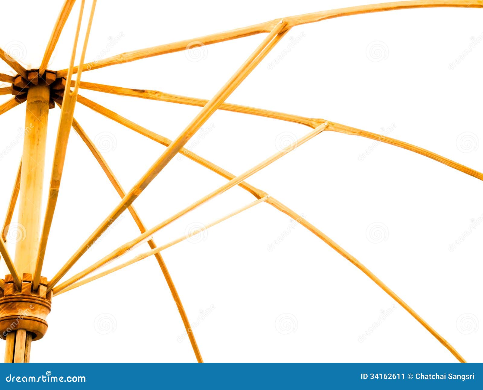 Bamboo umbrella stock image. Image of color, parasol 34162611