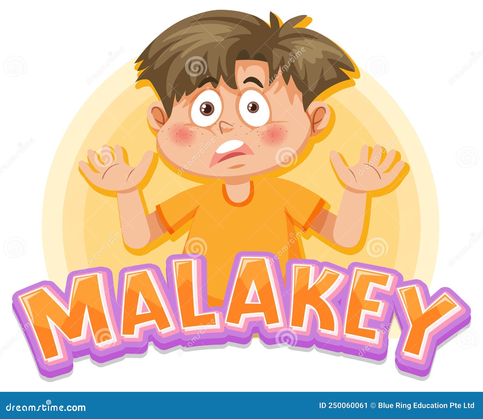 Bamboozled Word Text with Cartoon Character Stock Vector Illustration