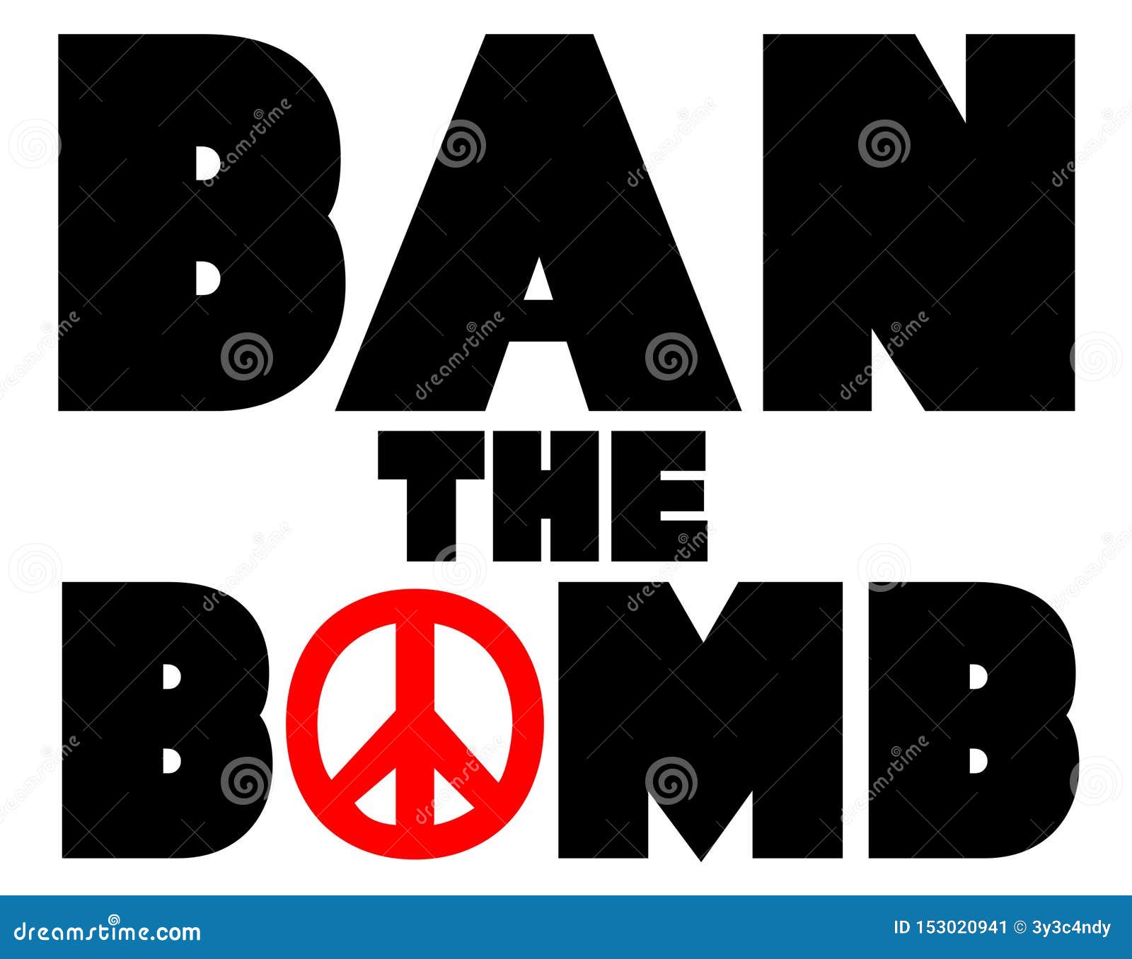 ban the bomb peace sign logo 
