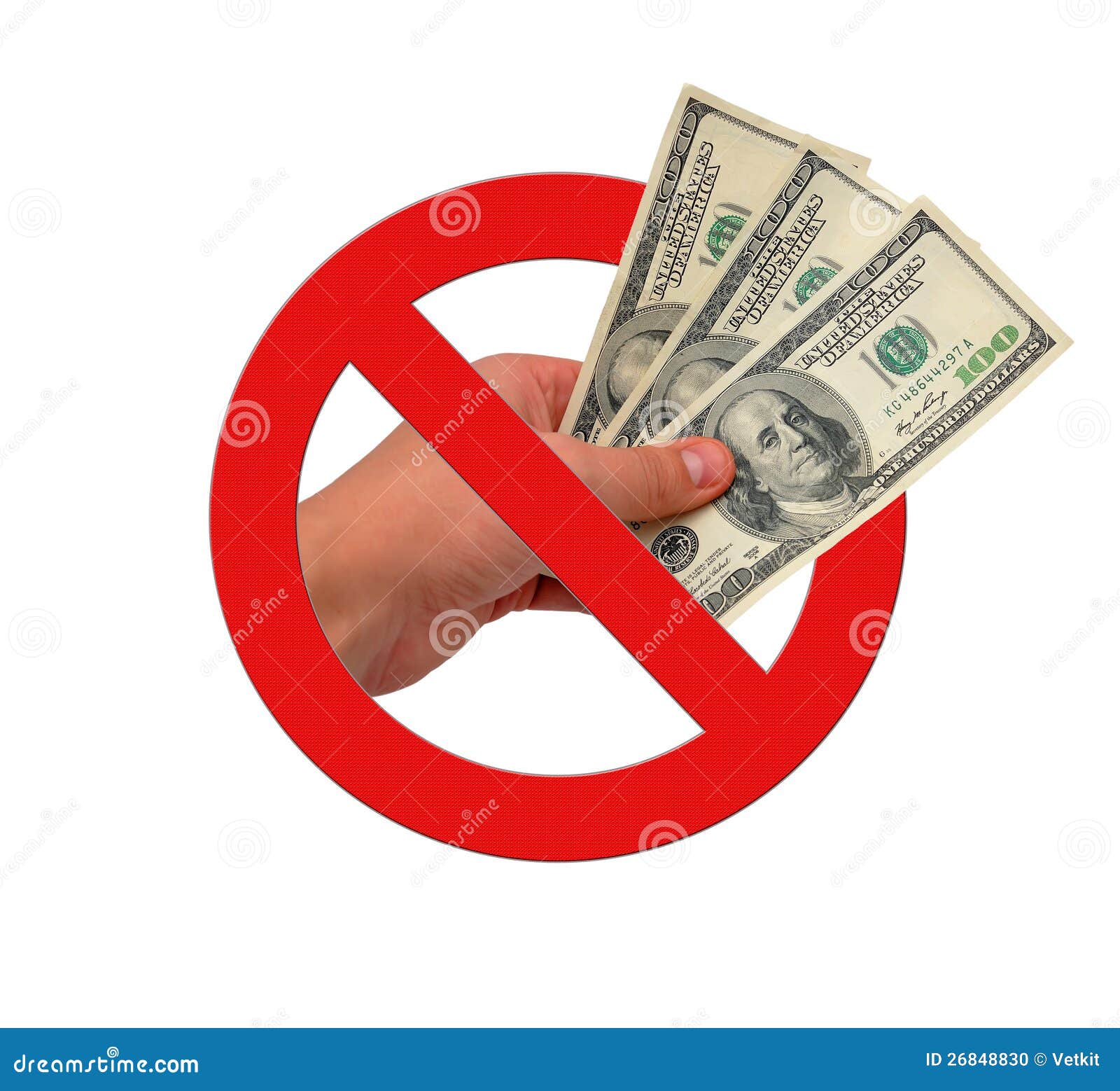 Ban on bribes stock photo. Image of loan, dollars, green 26848830