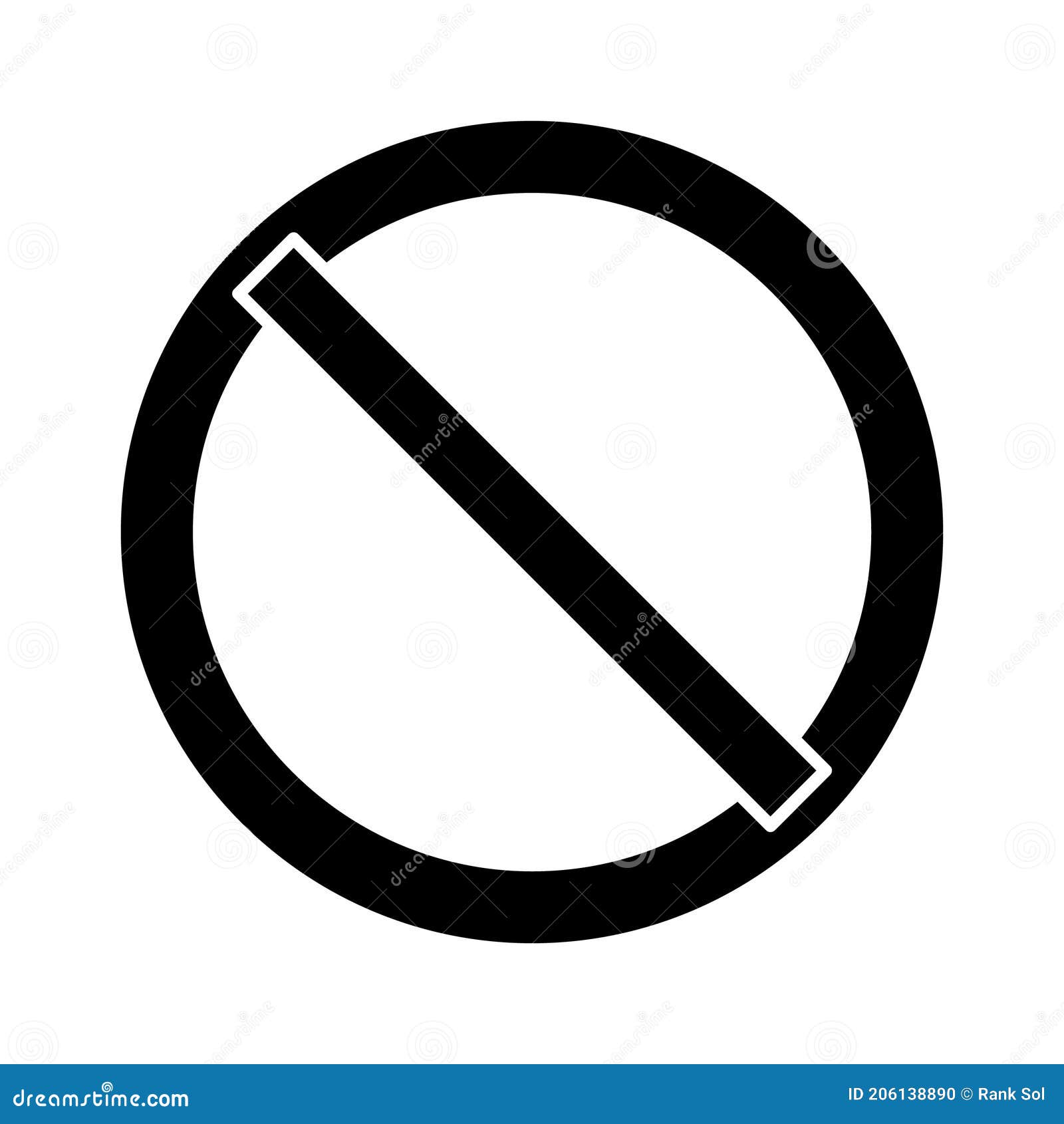 ban line  icon which can easily modify or edit
