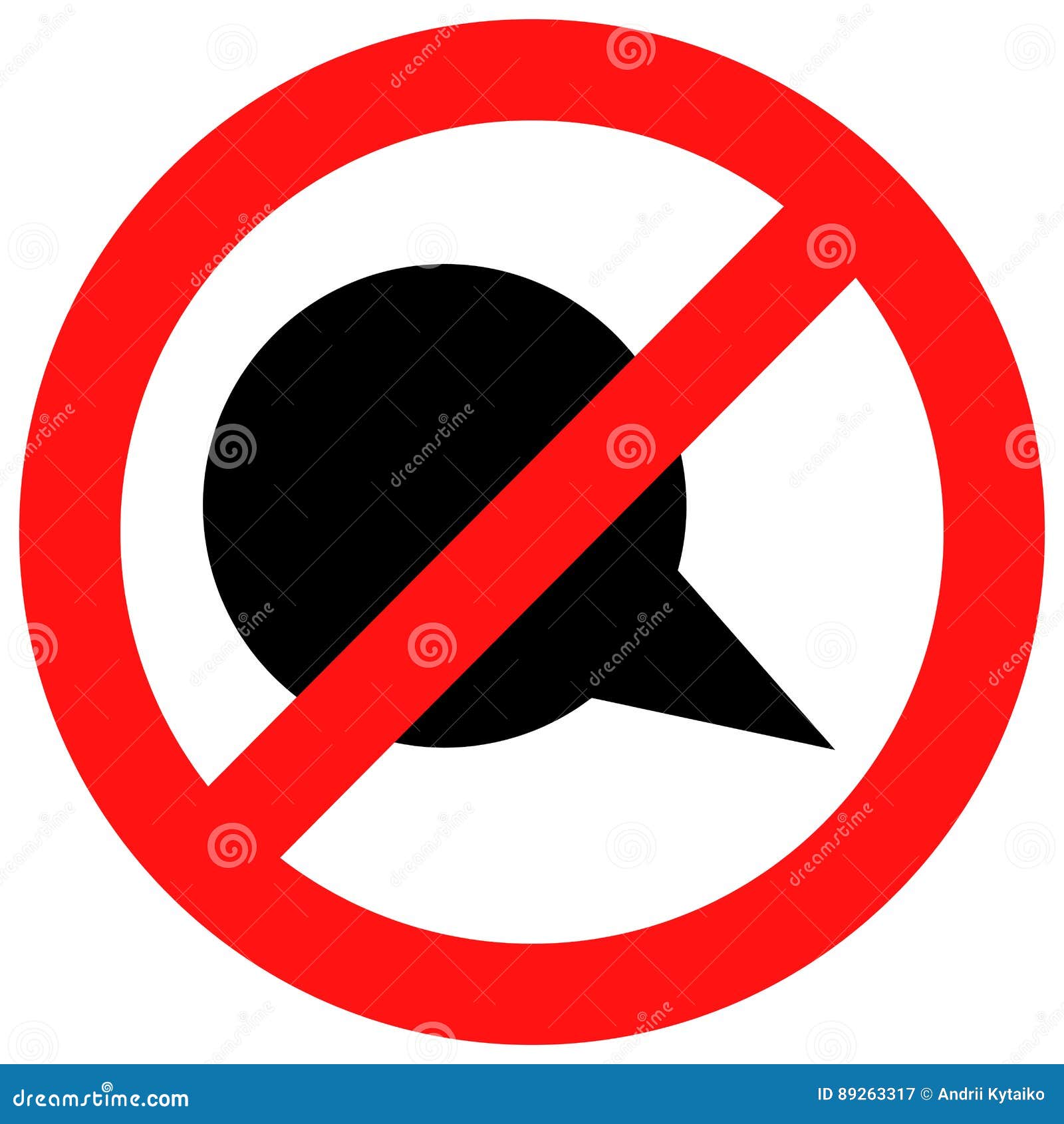 Forbidden sign isolated icon Royalty Free Vector Image