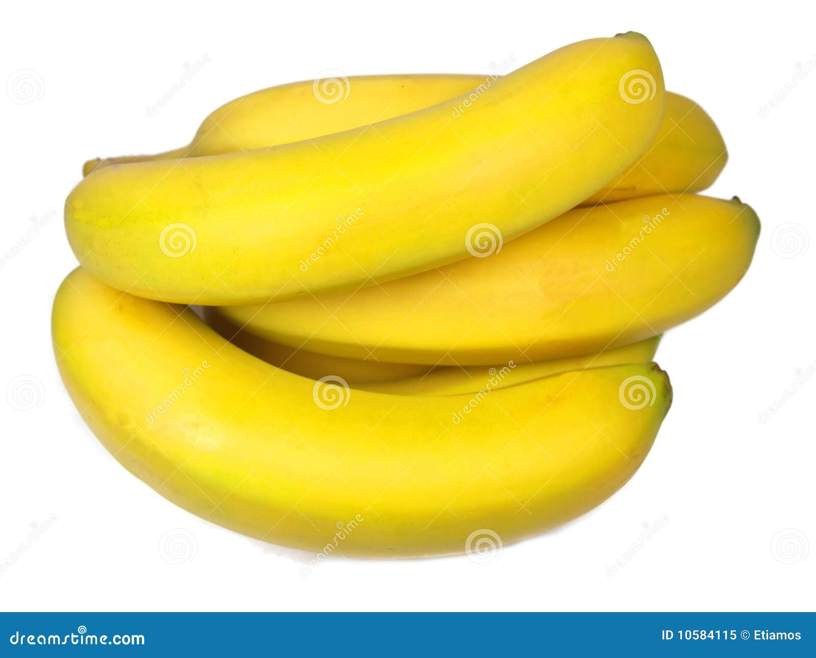 Bananas isoladas no fundo branco