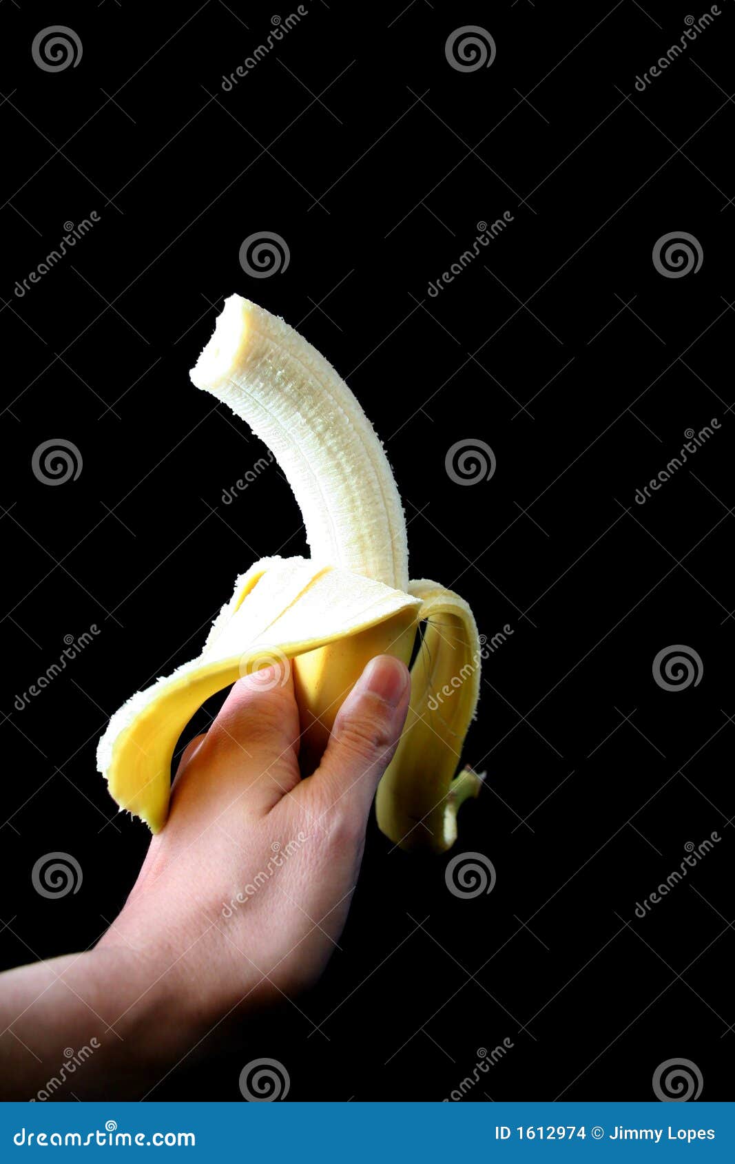 Banana with a Bite stock photo. Image of ready, health 1612974