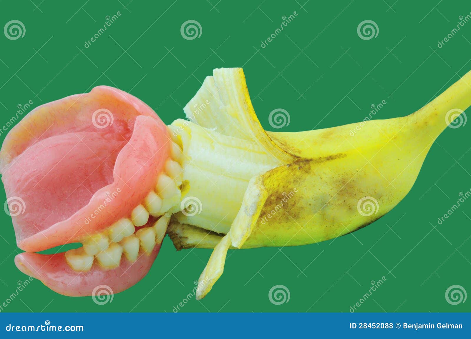 Banana bite stock photo. Image of false, fruit, eating 28452088