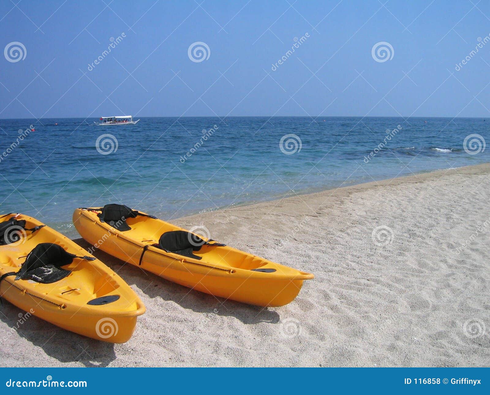 Banana boats by the shore stock photo. Image of seaside - 116858