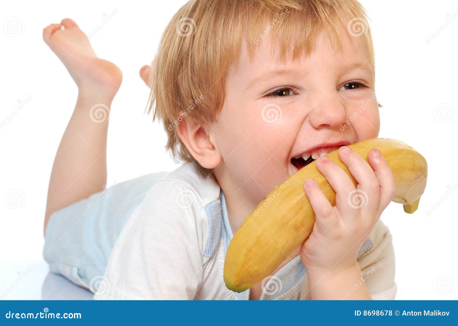 Banana boy stock photo. Image of smiling, yellow, fruit 8698678