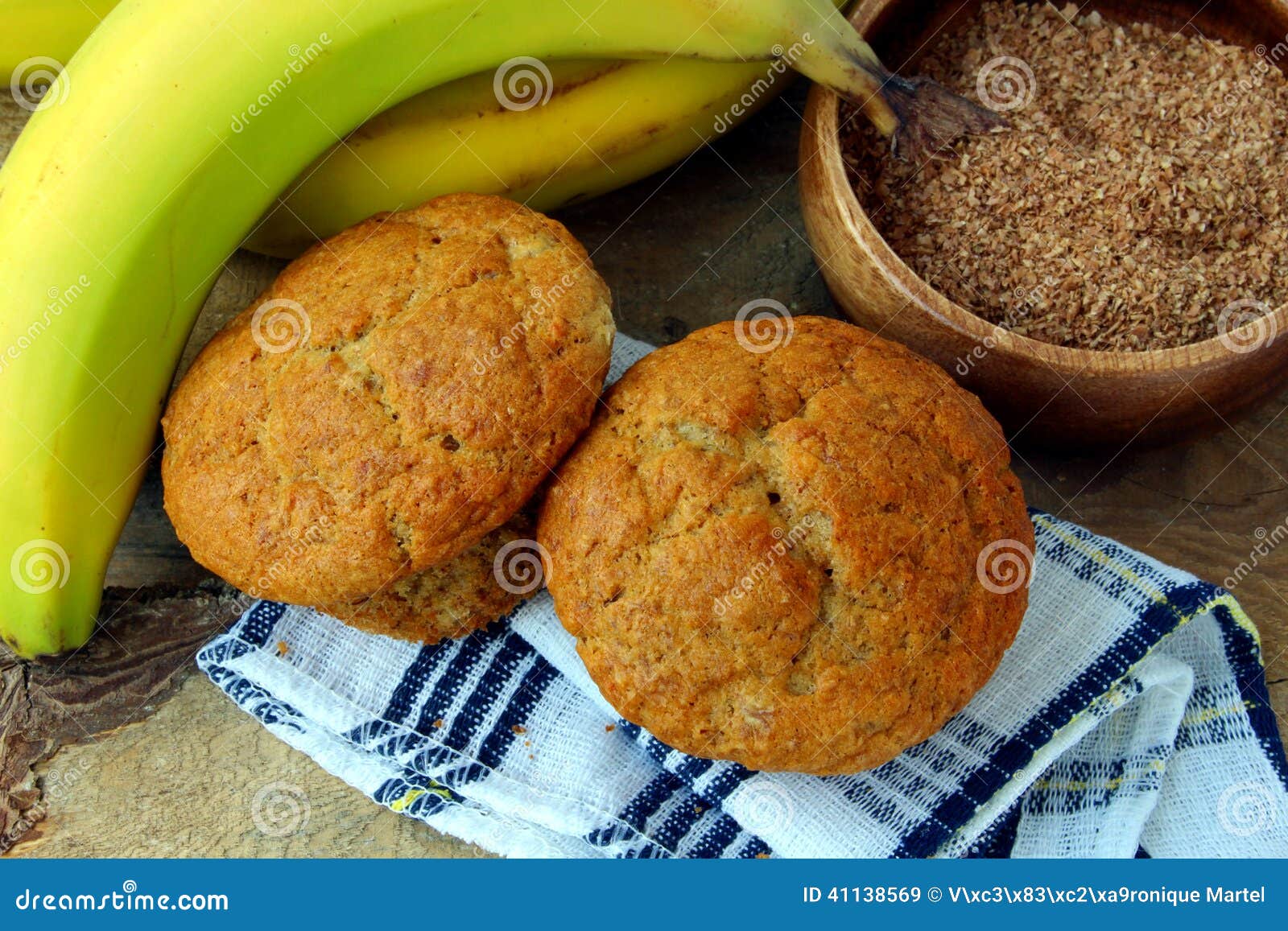 Banana bran muffins stock image. Image of muffins, healthy 41138569