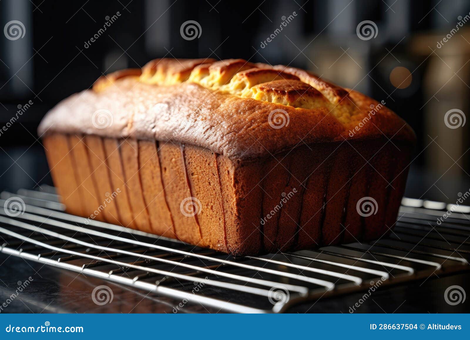 Banana Bread Cooling on a Wire Rack Stock Photo Image of cooling