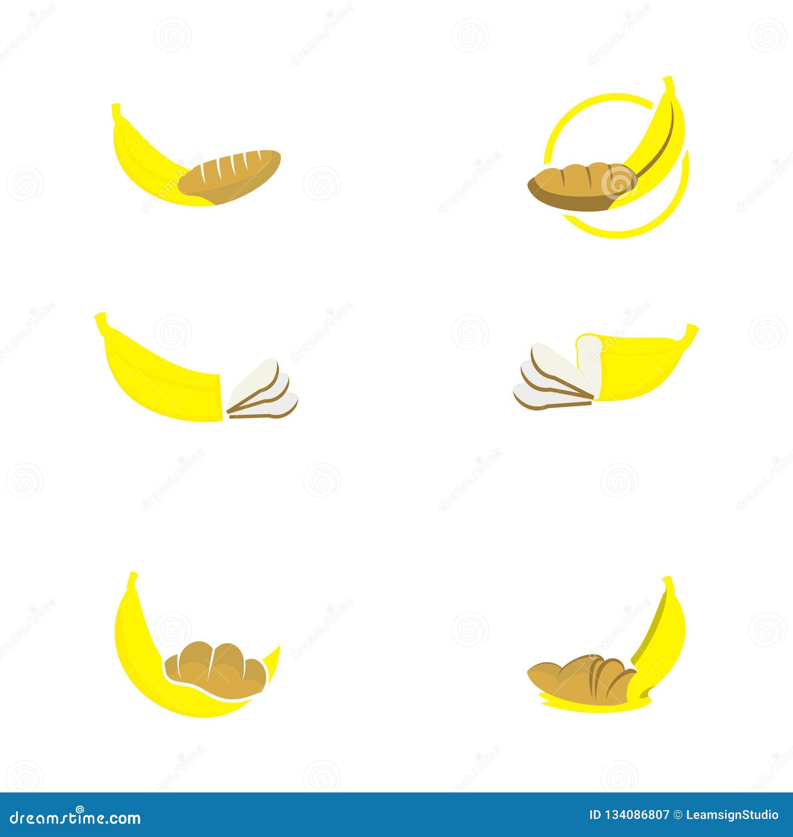 Banana bread logo stock vector. Illustration of restaurant 134086807