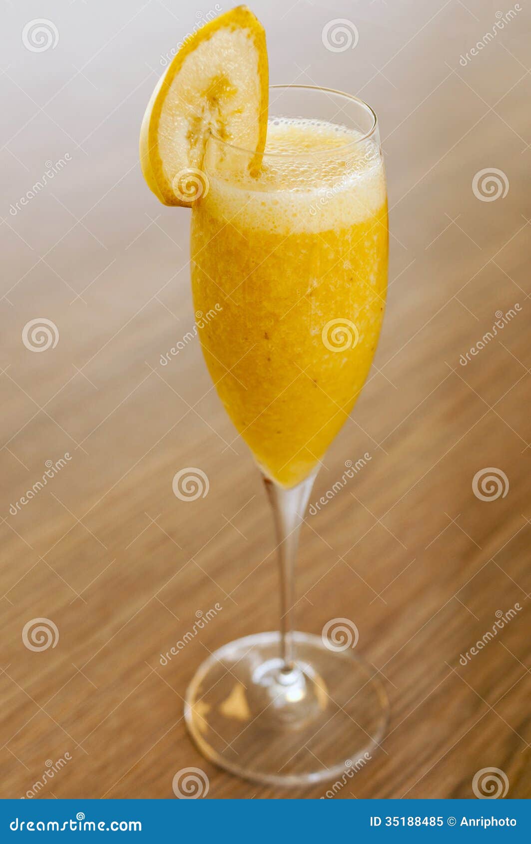 Banana cocktail stock image. Image of longdrink, cold 35188485