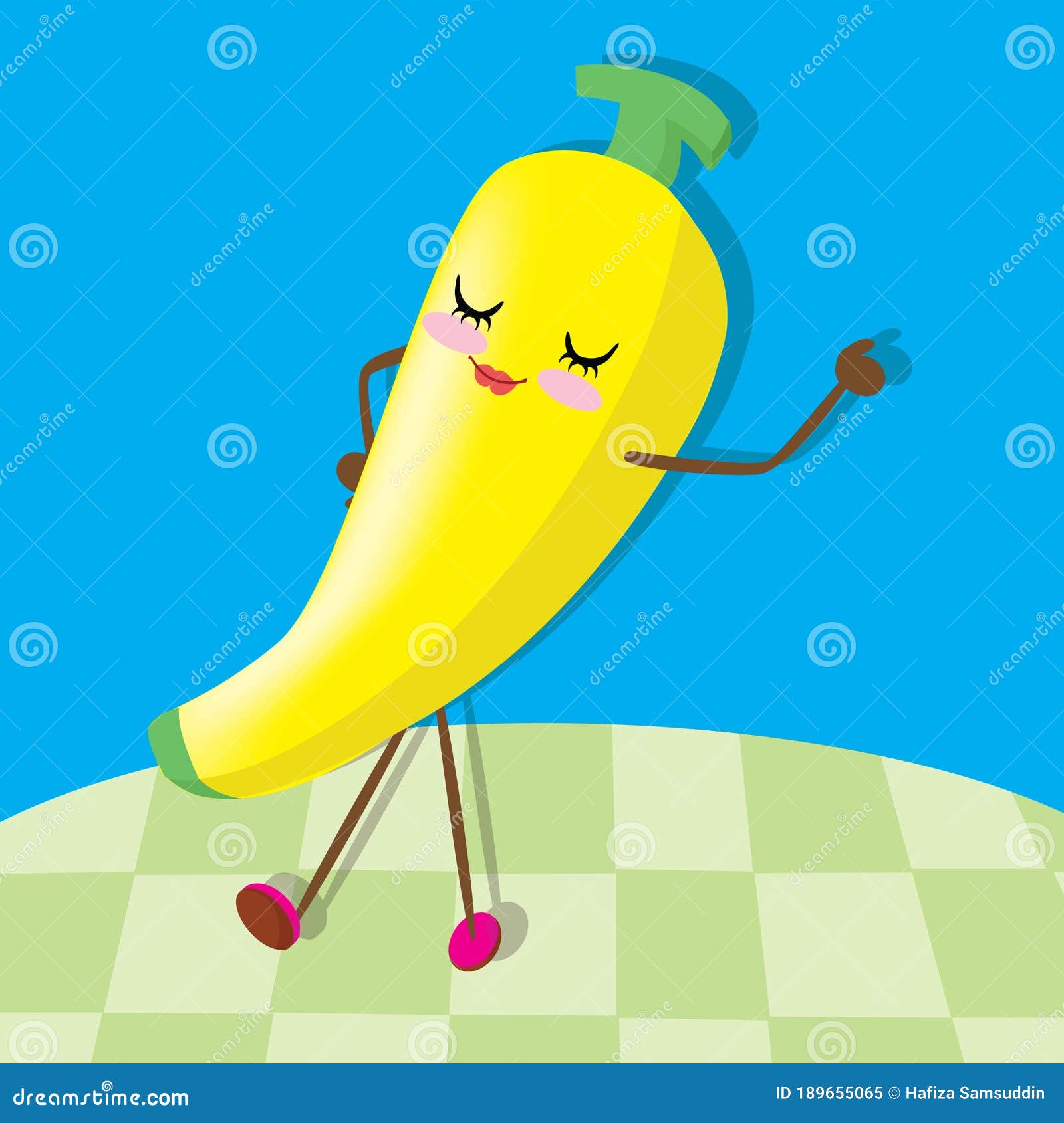 Dancing Bananas Cartoon Stock Photo 16291800