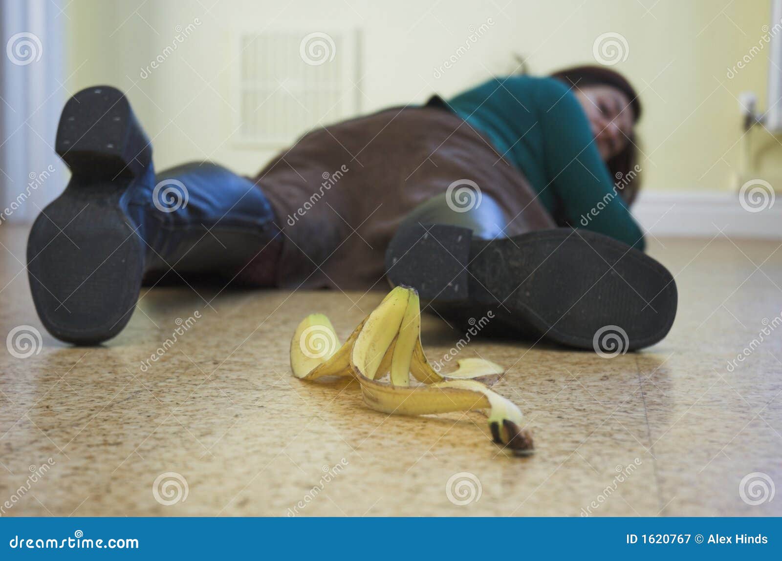 Banana Danger! stock image. Image of slip, accident, danger 1620767